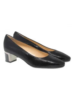 Martina Pump In Black Suede Leather^Women Pumps