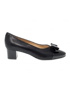 Martina Pump In Black Suede Leather^Women Pumps
