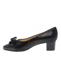 Martina Pump In Black Suede Leather^Women Pumps