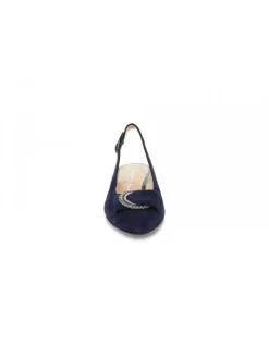 Martina Pump In Blue Suede Leather^Women Pumps