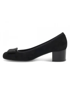 Pitti Linea Pump Daniela Rossi In Black Suede Leather^Women Pumps