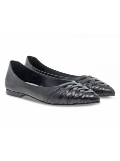 Poesie Veneziane Pump Gucci Flat In Black Leather^Women Pumps