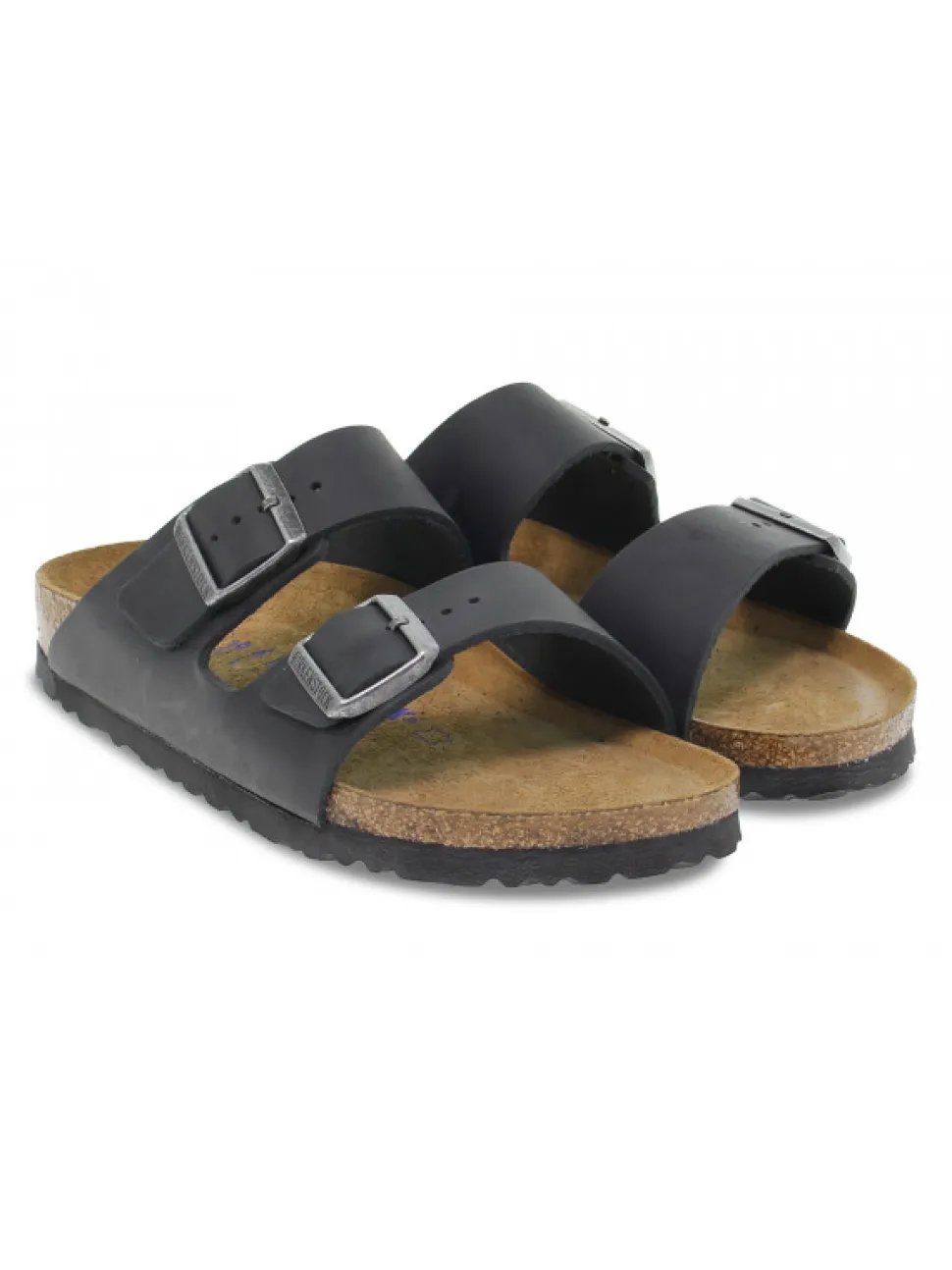 Birkenstock Sandal Arizona Soft Footbed In Black Leather^Men Sandals