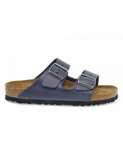 Birkenstock Sandal Arizona In Blue Leather^Men Sandals