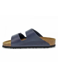 Birkenstock Sandal Arizona In Blue Leather^Men Sandals