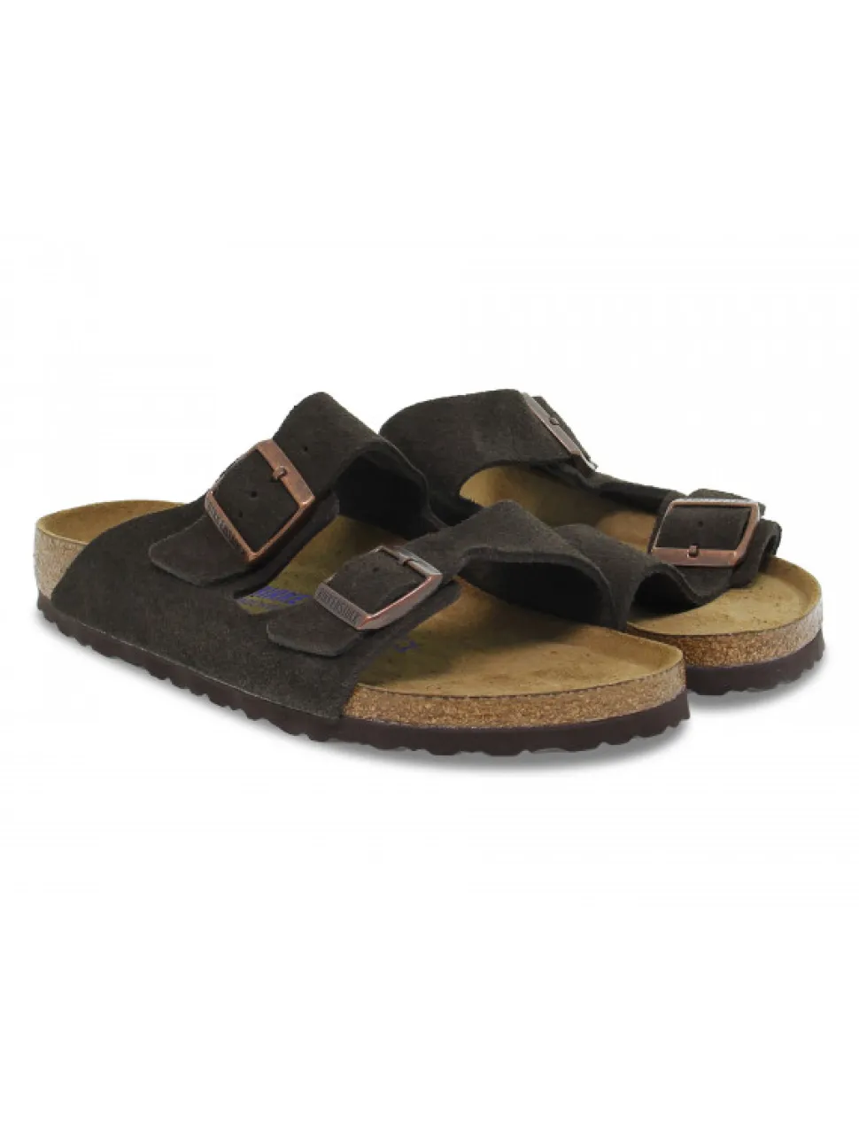 Birkenstock Sandal Arizona In Brown Suede Leather^Men Sandals