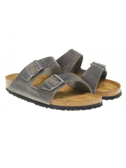 Birkenstock Sandal Arizona In Grey Leather^Men Sandals