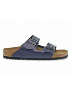 Birkenstock Sandal Arizona In Blue Leather^Men Sandals