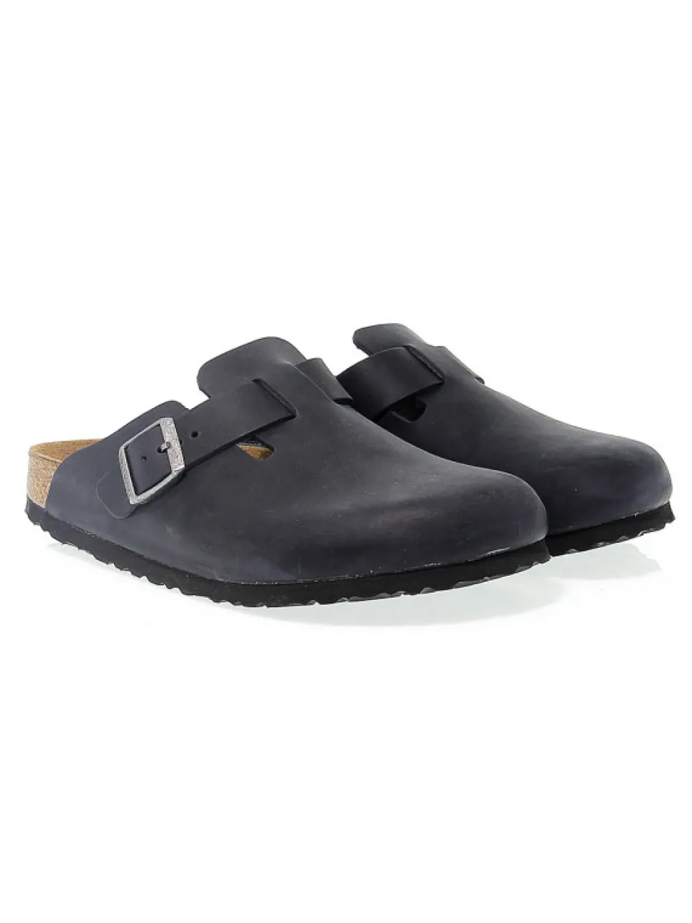 Birkenstock Sandal Boston In Black Leather^Women Sandals