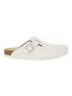 Birkenstock Sandal Boston In White Leather^Women Sandals