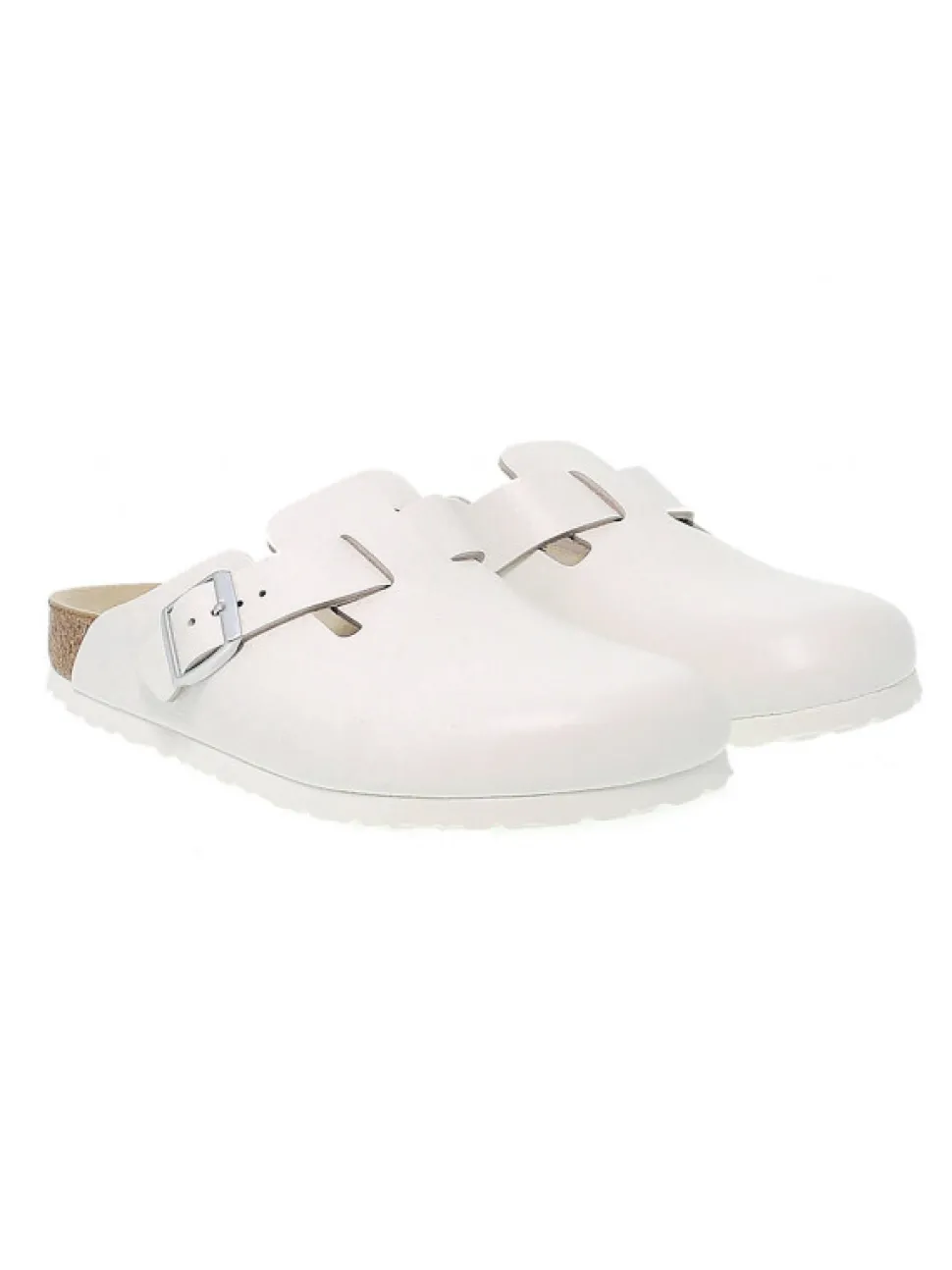 Birkenstock Sandal Boston In White Leather^Women Sandals