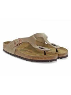 Birkenstock Sandal Gizeh In Tobacco Leather^Men Sandals