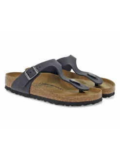 Birkenstock Sandal Gizeh In Black Leather^Men Sandals