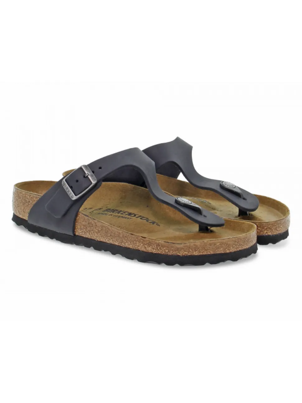 Birkenstock Sandal Gizeh In Black Leather^Men Sandals
