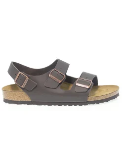 Birkenstock Sandal Milano In Dark Brown Leather^Men Sandals