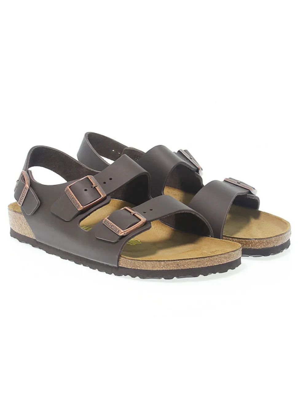 Birkenstock Sandal Milano In Dark Brown Leather^Men Sandals