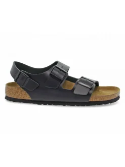 Birkenstock Sandal Milano In Black Leather^Men Sandals