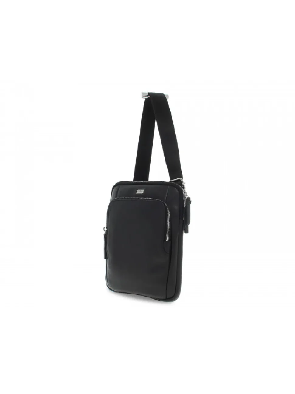 John Richmond Shoulder Bag Shoulder Bag In Black Leather^Men Shoulder Bags