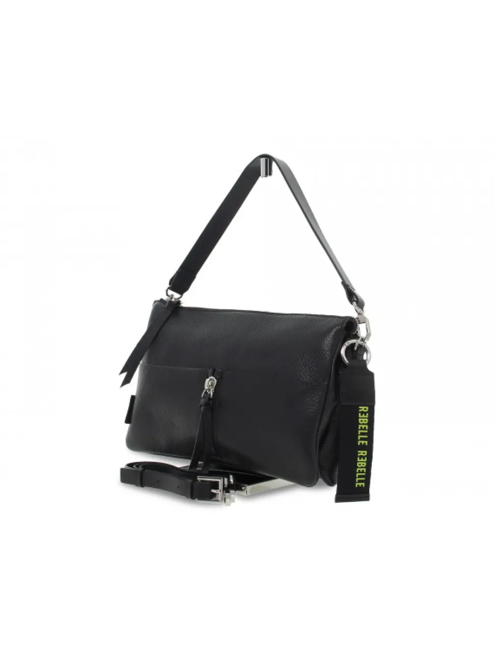 Rebelle Shoulder Bag Athena Crossbody M Dollaro In Black Leather^Women Shoulder Bags