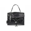 Rebelle Shoulder Bag Bonnie Mini Bag Naplak In Black Paint^Women Shoulder Bags