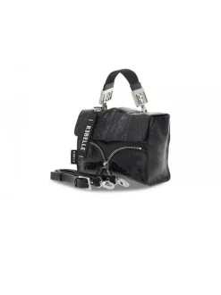 Rebelle Shoulder Bag Bonnie Mini Bag Naplak In Black Paint^Women Shoulder Bags