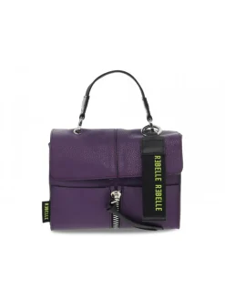 Rebelle Shoulder Bag Chloe Satchel S Dollaro In Violet Leather^Women Shoulder Bags