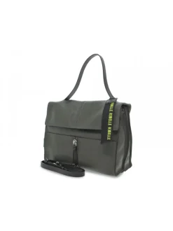 Rebelle Shoulder Bag Clio Satchel L Dollaro In Dark Green Leather^Women Shoulder Bags