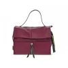 Rebelle Shoulder Bag Clio Satchel L Dollaro In Plum Leather^Women Shoulder Bags