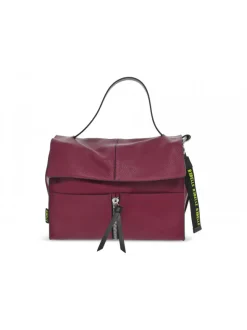 Rebelle Shoulder Bag Clio Satchel L Dollaro In Plum Leather^Women Shoulder Bags