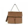 Rebelle Shoulder Bag Clio Satchel L Softly Fur In Camel Hair^Women Shoulder Bags