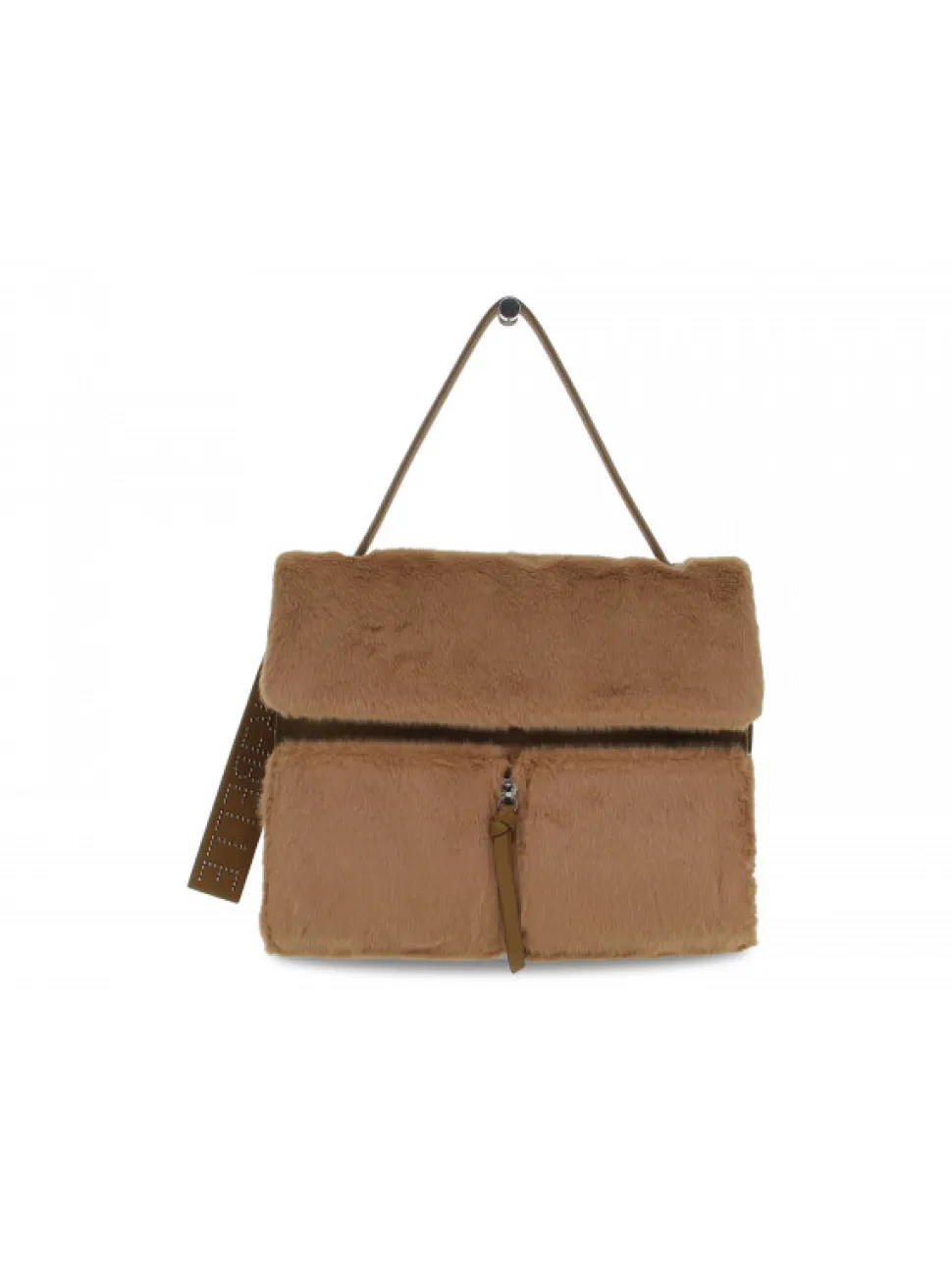 Rebelle Shoulder Bag Clio Satchel L Softly Fur In Camel Hair^Women Shoulder Bags