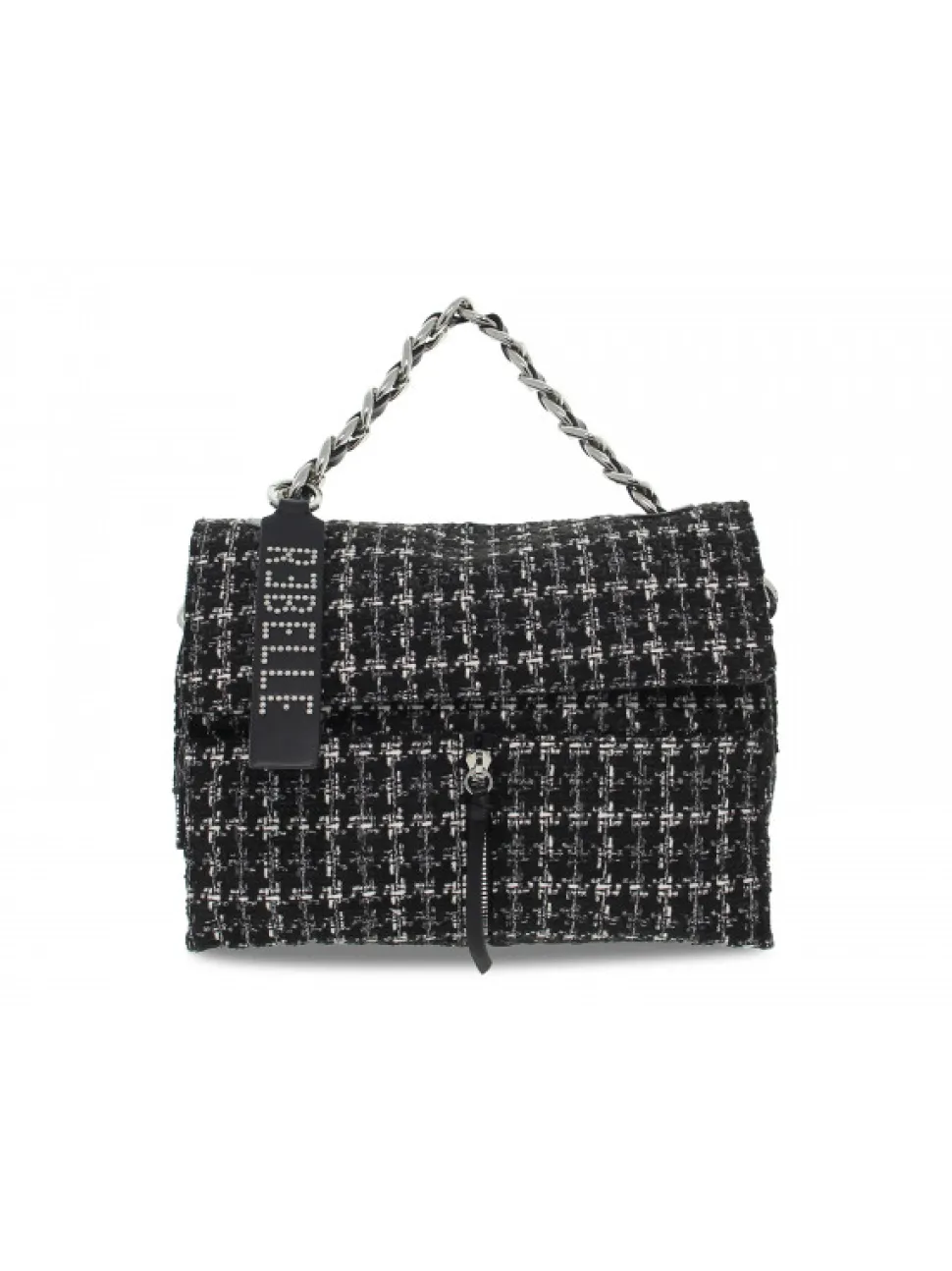 Rebelle Shoulder Bag Maddy Satchel L Fantasy Squares In Black Fabric^Women Shoulder Bags