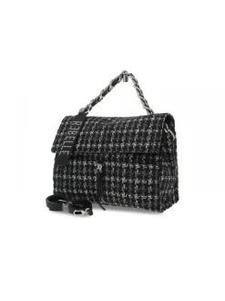 Rebelle Shoulder Bag Maddy Satchel L Fantasy Squares In Black Fabric^Women Shoulder Bags
