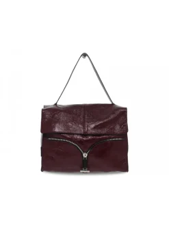 Rebelle Shoulder Bag Satchel L Naplak In Plum Paint^Women Shoulder Bags