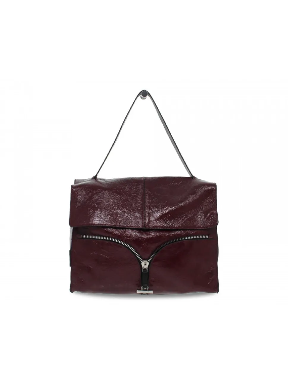 Rebelle Shoulder Bag Satchel L Naplak In Plum Paint^Women Shoulder Bags