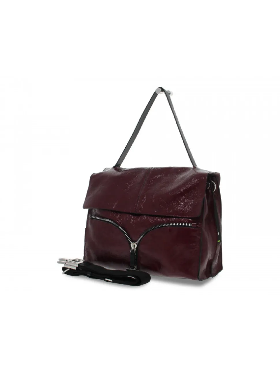 Rebelle Shoulder Bag Satchel L Naplak In Plum Paint^Women Shoulder Bags