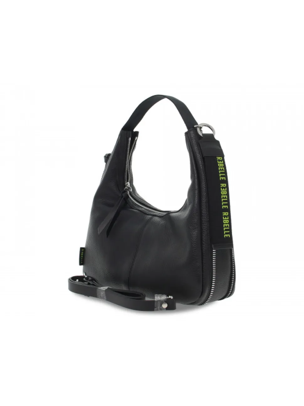 Rebelle Shoulder Bag Tabi Hobo L Dollaro In Black Leather^Women Shoulder Bags
