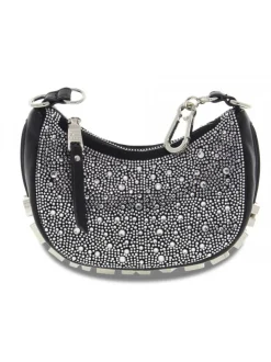 Steve Madden Shoulder Bag Brisky Small Hobo In Black Leather^Women Shoulder Bags