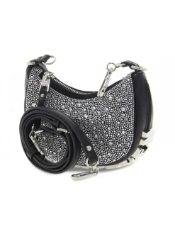 Steve Madden Shoulder Bag Brisky Small Hobo In Black Leather^Women Shoulder Bags