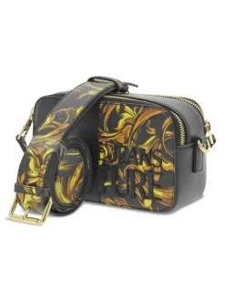 Versace Jeans Couture Shoulder Bag Jeans Couture Range 4 Rock Cut Sketch 1 Bags Stripes Patchwork In Black Faux Leather^Women Shoulder Bags