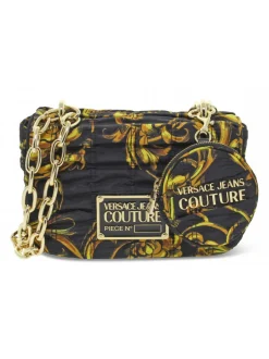 Versace Jeans Couture Shoulder Bag Jeans Couture Range X Sketch 6 Bags Printed Crunchy In Black Nylon^Women Shoulder Bags