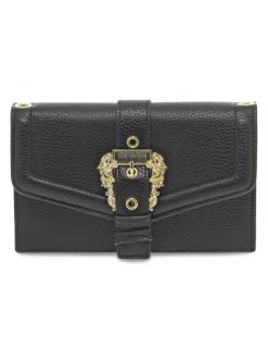 Versace Jeans Couture Shoulder Bag Jeans Couture Range F Sketch 15 Wallet Grainy Buckle In Black Saffiano^Women Shoulder Bags