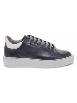Brecos Sneakers Wimbledon In Blue Leather^Men Sneakers