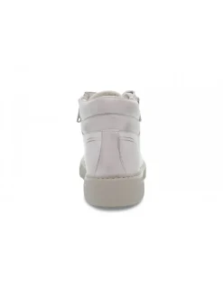 Crime London Sneakers Destiny Hi Zip In White Leather^Men Sneakers