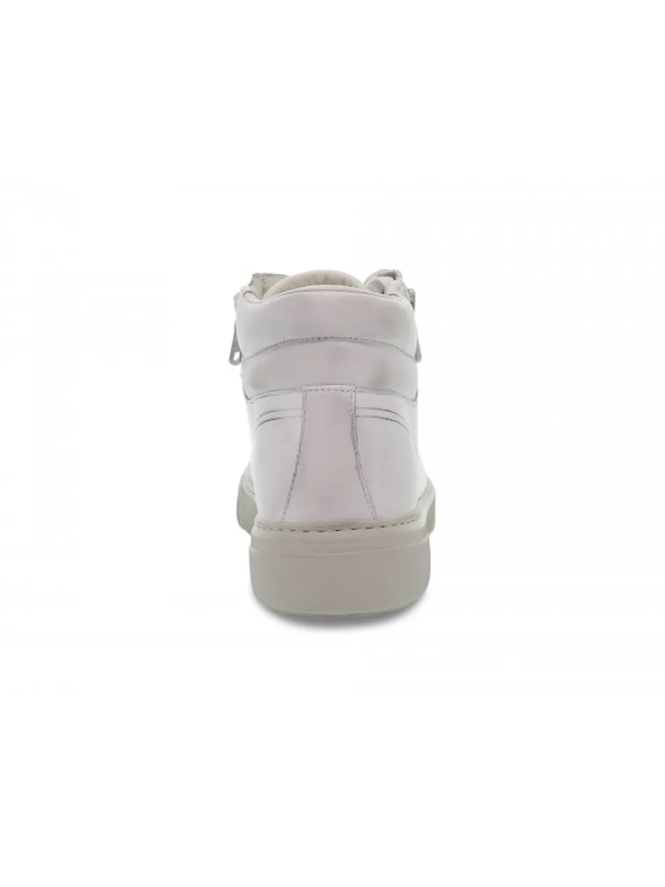 Crime London Sneakers Destiny Hi Zip In White Leather^Men Sneakers