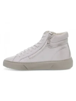 Crime London Sneakers Destiny Hi Zip In White Leather^Men Sneakers