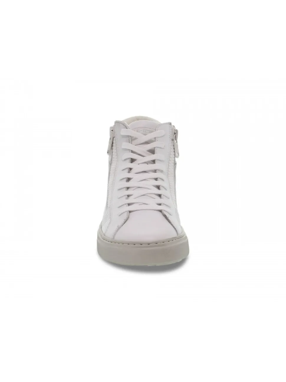 Crime London Sneakers Destiny Hi Zip In White Leather^Men Sneakers