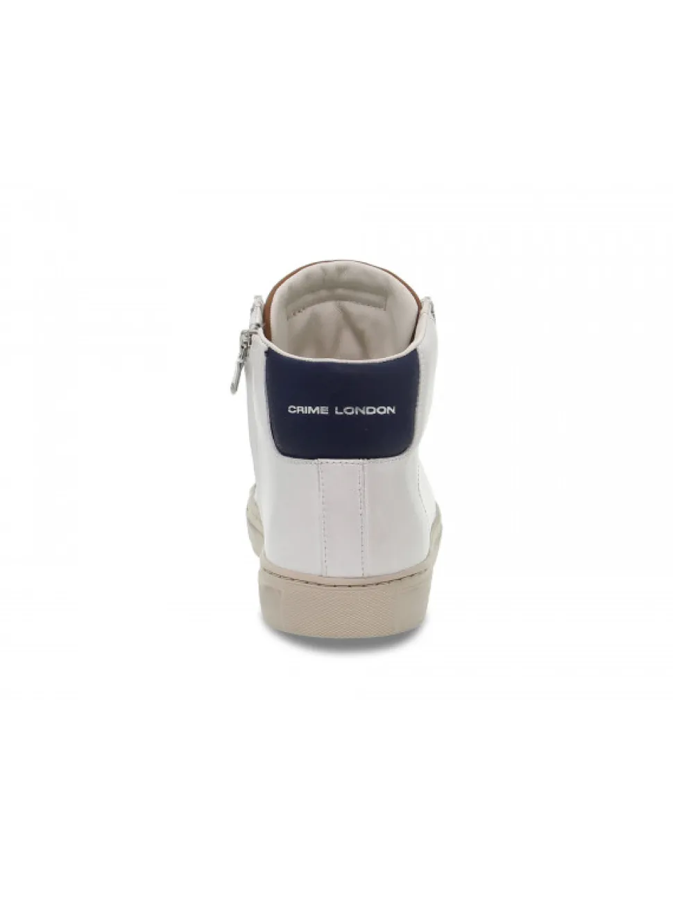Crime London Sneakers High Top Essential In White Leather^Men Sneakers