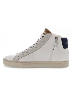 Crime London Sneakers High Top Essential In White Leather^Men Sneakers