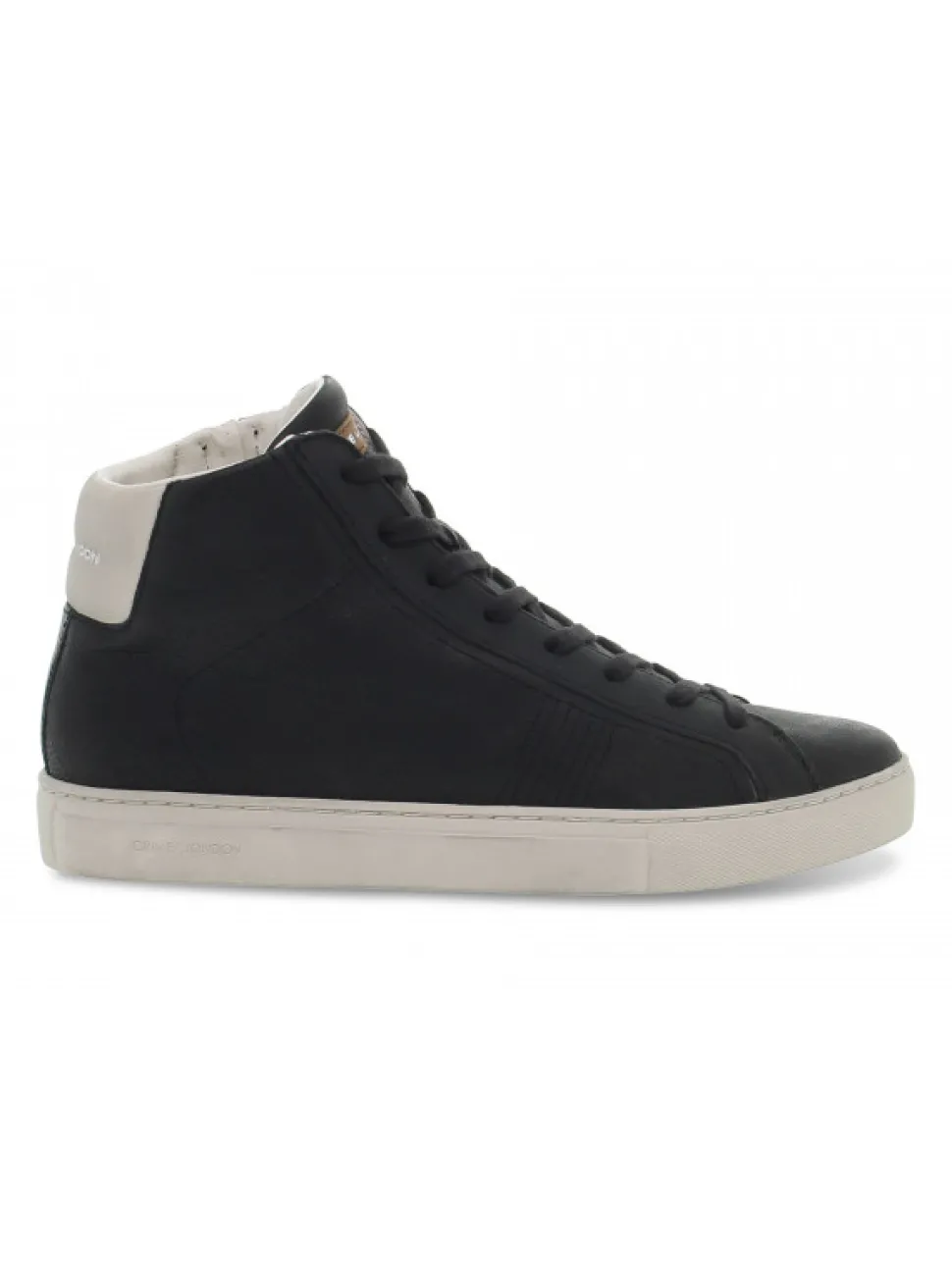 Crime London Sneakers High Top Essential In Black Leather^Men Sneakers